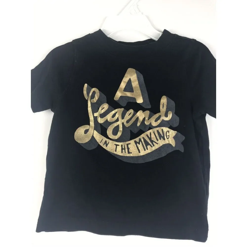 Old Navy Toddler Boys T-Shirt Legend In‎ The Making Black Size 18-24 M